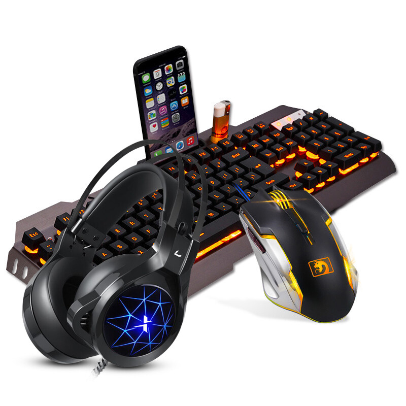 YEMEKE牧马人键鼠耳机套装 开启游戏新境界